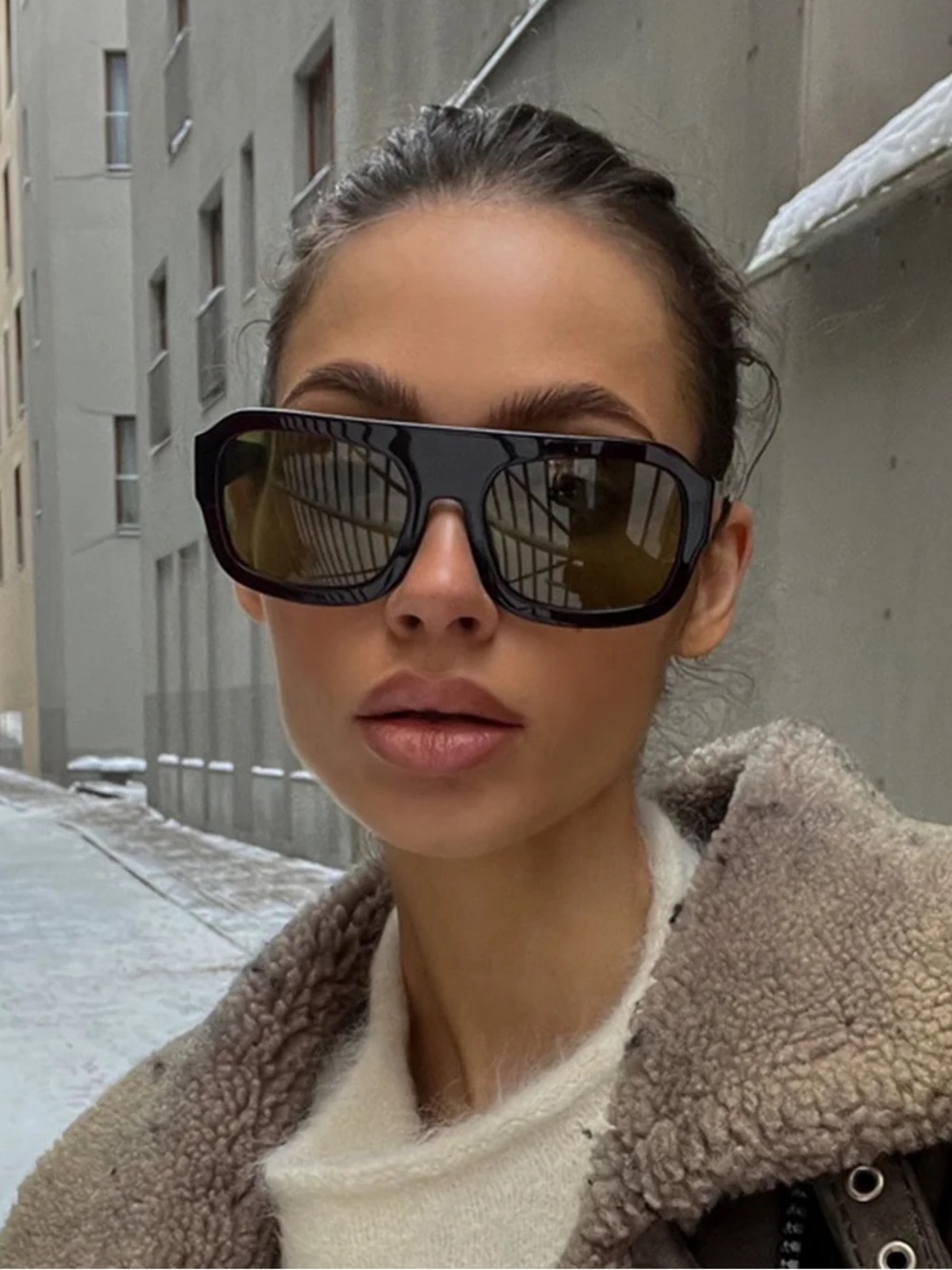 VEHLA Kaia Malbec and Khaki Sunglasses